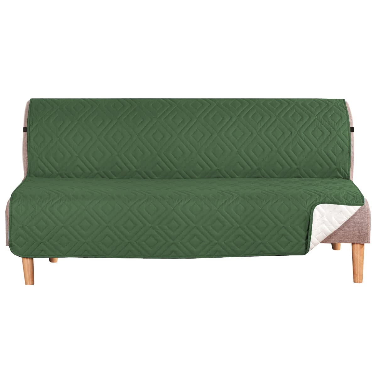 Reversible Futon Cover - Water Resistant Sofa Slipcover for Pets & Kids - Home Decor