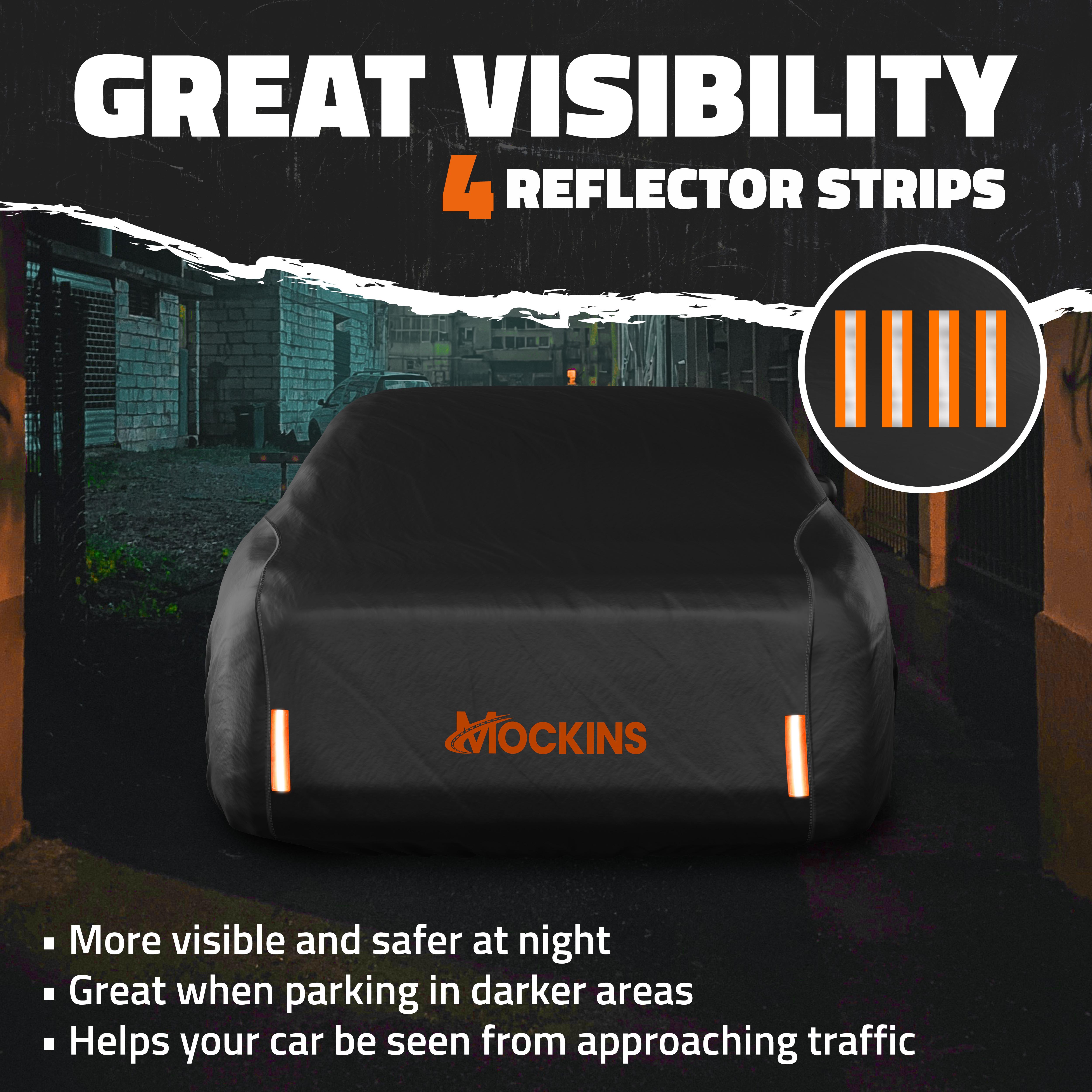 Premium Heavy Duty Waterproof Car & SUV Cover with Cotton Lining - All Weather Protection for Outdoor Parking, Travel & Long-Term Storage