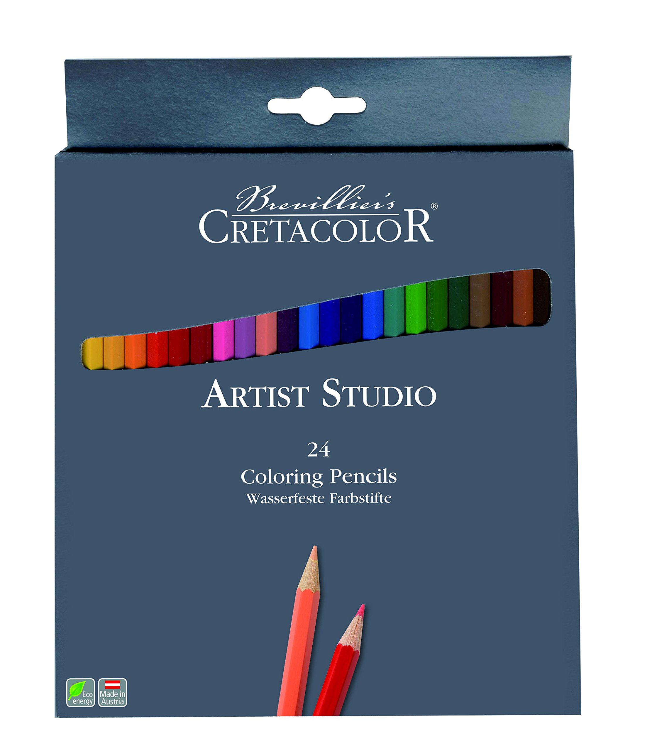 Cretacolor 24-Color Artist Studio Coloring Pencil Set | Premium Art Supplies for Drawing, Sketching & Adult Coloring | Perfect for Artists, Students & Creative Projects