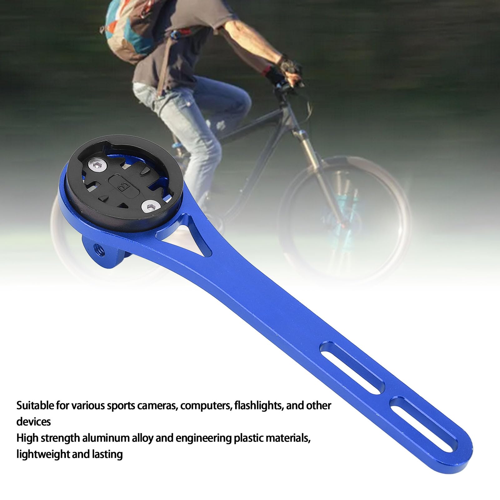 Lightweight Aluminum Alloy Bike Computer Mount - Durable & Sturdy Cycling GPS Holder with Matte Finish | Perfect for Road Bikes, Mountain Bikes & Indoor Cycling