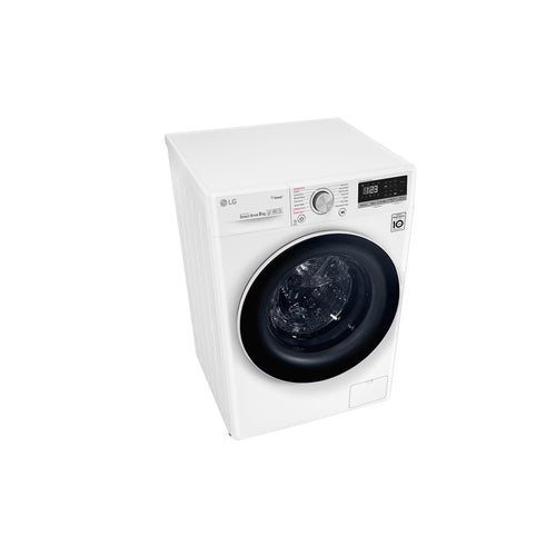 LG 8kg Front Load Washing Machine with Steam WV5 1408W - Energy Efficient Laundry Solution for Small Spaces & Apartments | Perfect for Families & Eco-Friendly Homes