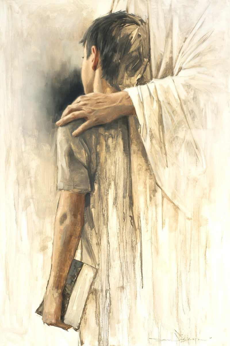 Leaning on His Love Gallery Wrap Canvas - Inspirational Christian Wall Art for Home, Church & Office Decor - Perfect for Living Room, Bedroom & Prayer Spaces