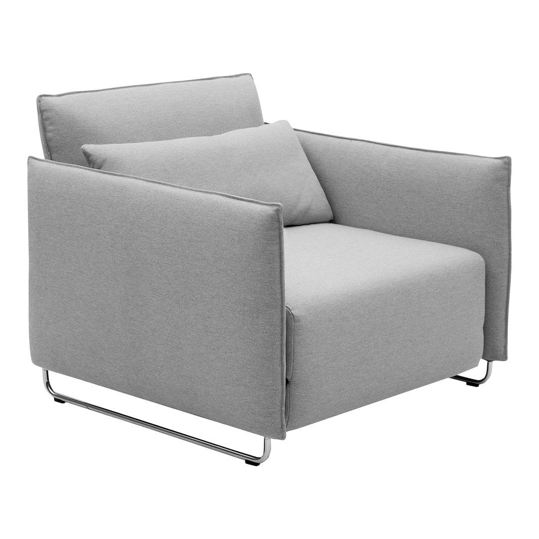 Modern Cord Chair with Convertible Single Bed Design - Perfect for Small Spaces, Guest Rooms & Cozy Reading Nooks