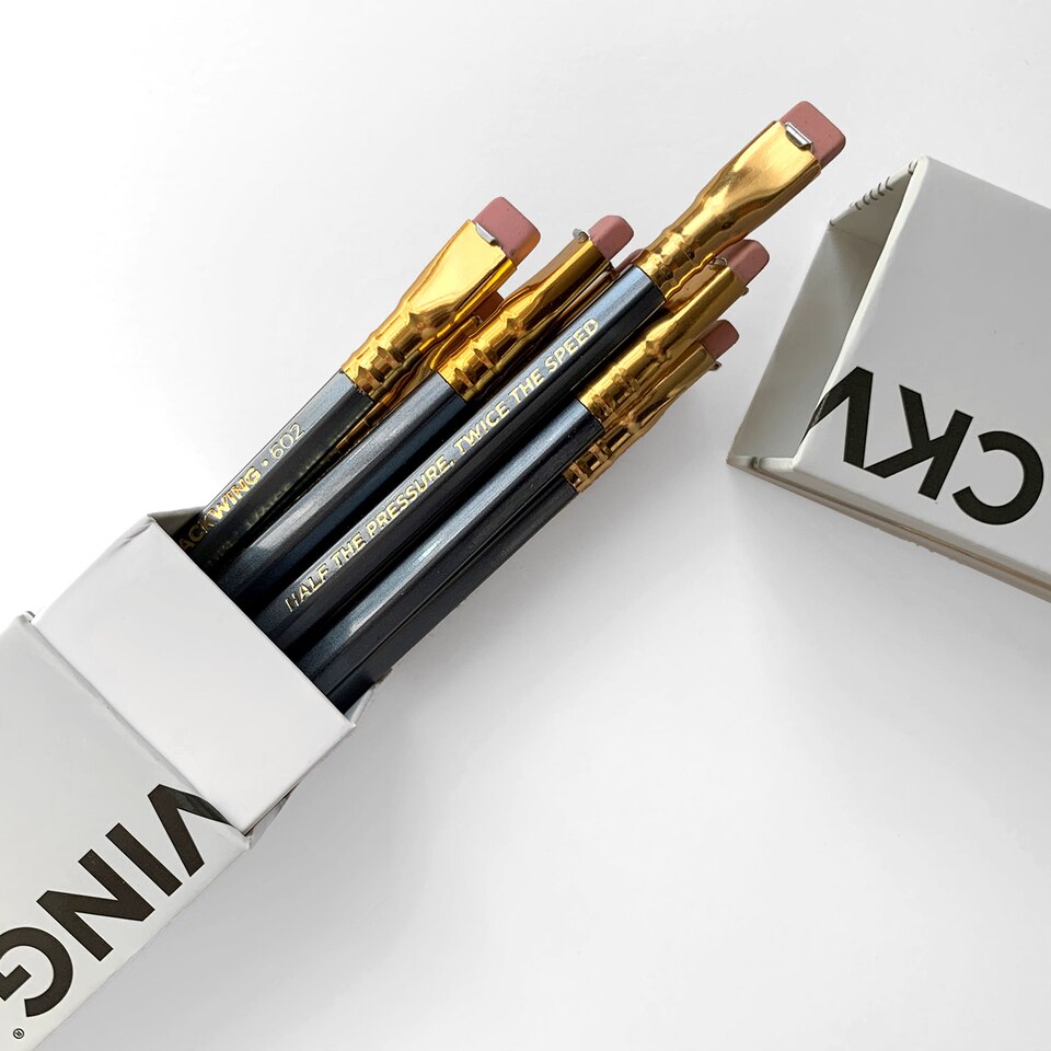 Premium Palomino Blackwing 602 Pencils - 12 Pack with Firm Graphite Core for Smooth Writing & Sketching - Perfect for Artists, Writers & Professionals
