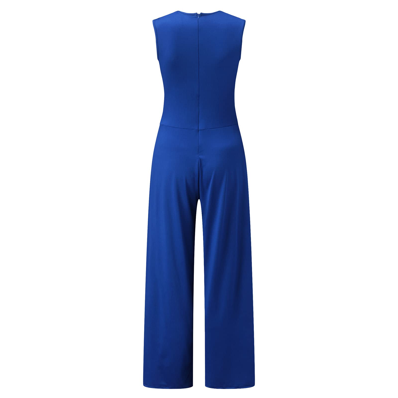 Elegant Plus Size Women's Formal Jumpsuit - Wide Leg Long Pants Wedding Guest Dressy Romper for Evening Cocktail Party | Perfect for Special Occasions, Bridal Showers & Black Tie Events