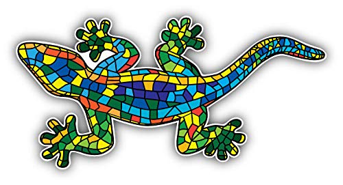 Waterproof Lizard Pattern Vinyl Decal Sticker - 5 Inch Durable Car Bumper Sticker for Vehicles, Laptops & Windows | Outdoor & Indoor Use