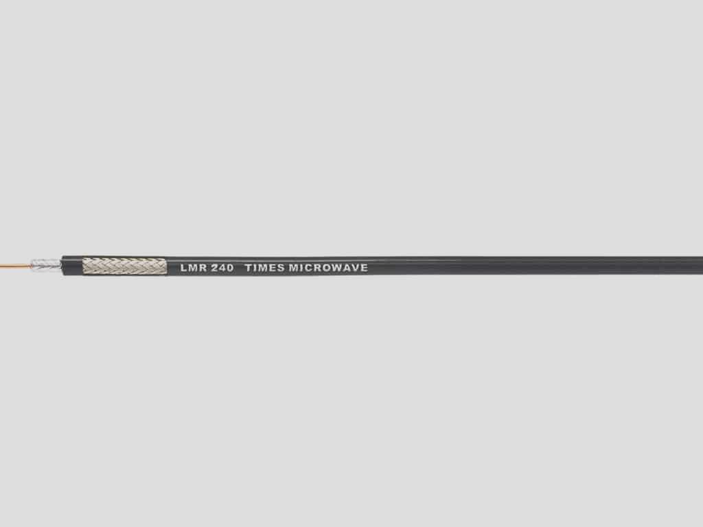 LMR-240 Low Loss Coaxial Cable 100ft - Premium Time Microwave Bulk Cable (No Connectors) - Made in USA - Ideal for Ham Radio, CCTV, Antenna & RF Applications