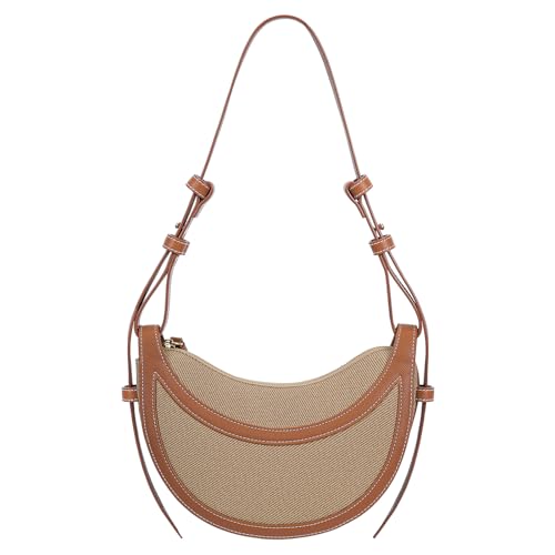 Brown With Canvas Texture Leather