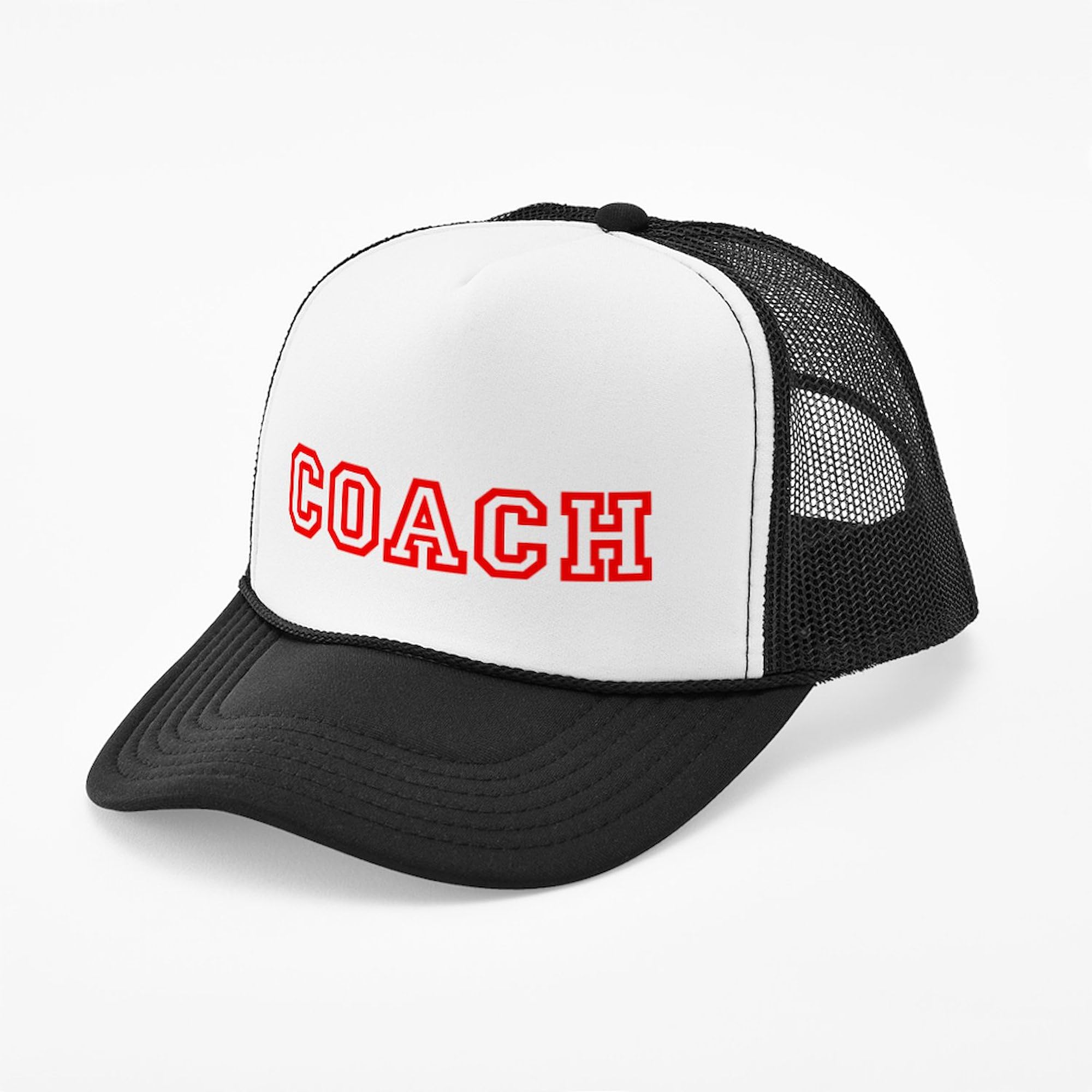 Coach Coaching Trucker Mesh Hat - Adjustable Snapback Cap for Men & Women | Perfect for Sports, Outdoor Activities & Casual Wear