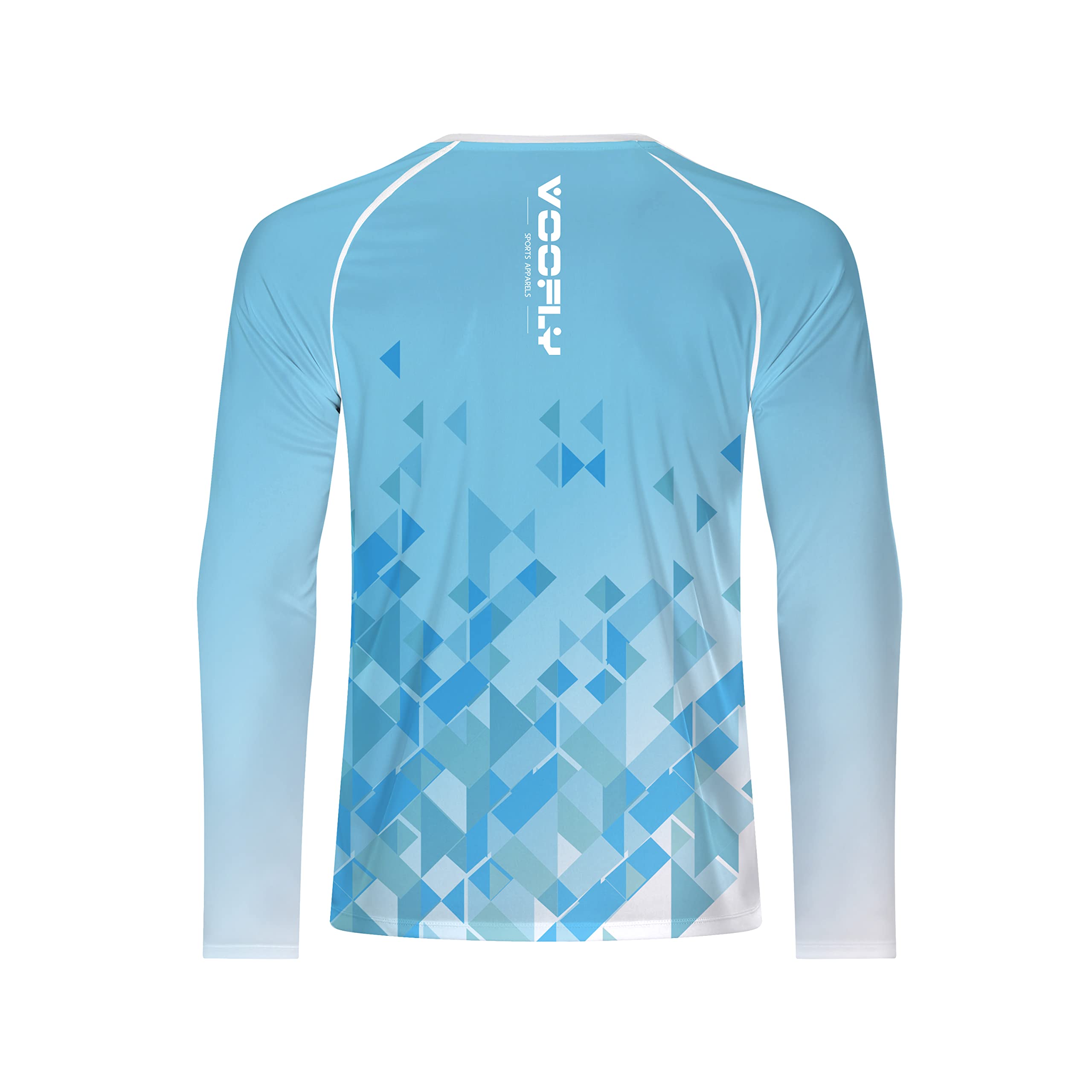 Men's UPF 50+ Sun Protection Shirt - Lightweight Long Sleeve UV Shirt with Printed Design for Fishing, Hiking, Running & Outdoor Activities | Perfect for Beach, Camping and Summer Adventures