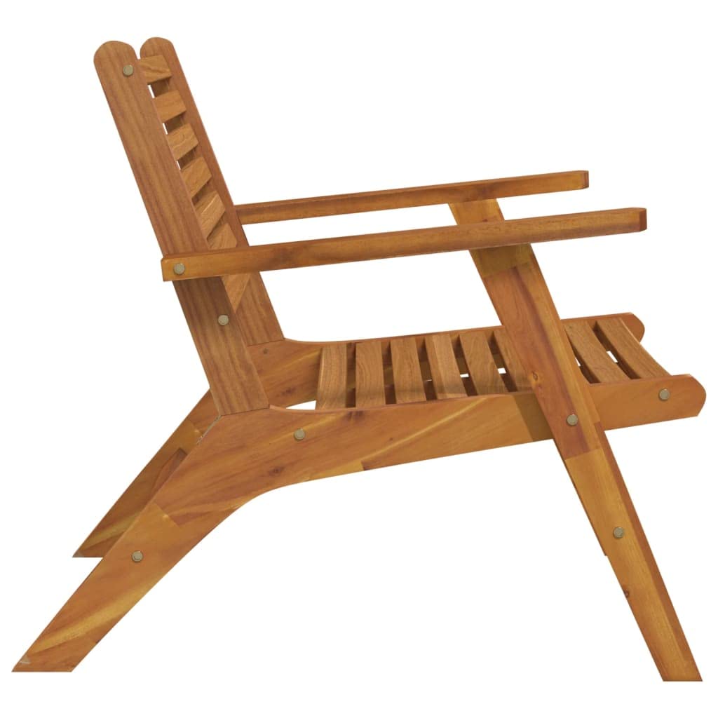 vidaXL 2-Piece Wooden Patio Chairs Set - Outdoor Armchairs for Deck, Backyard, Garden, Balcony & Lawn - Durable Wooden Dining Chairs for Patio Furniture - Perfect for Outdoor Relaxation & Entertaining