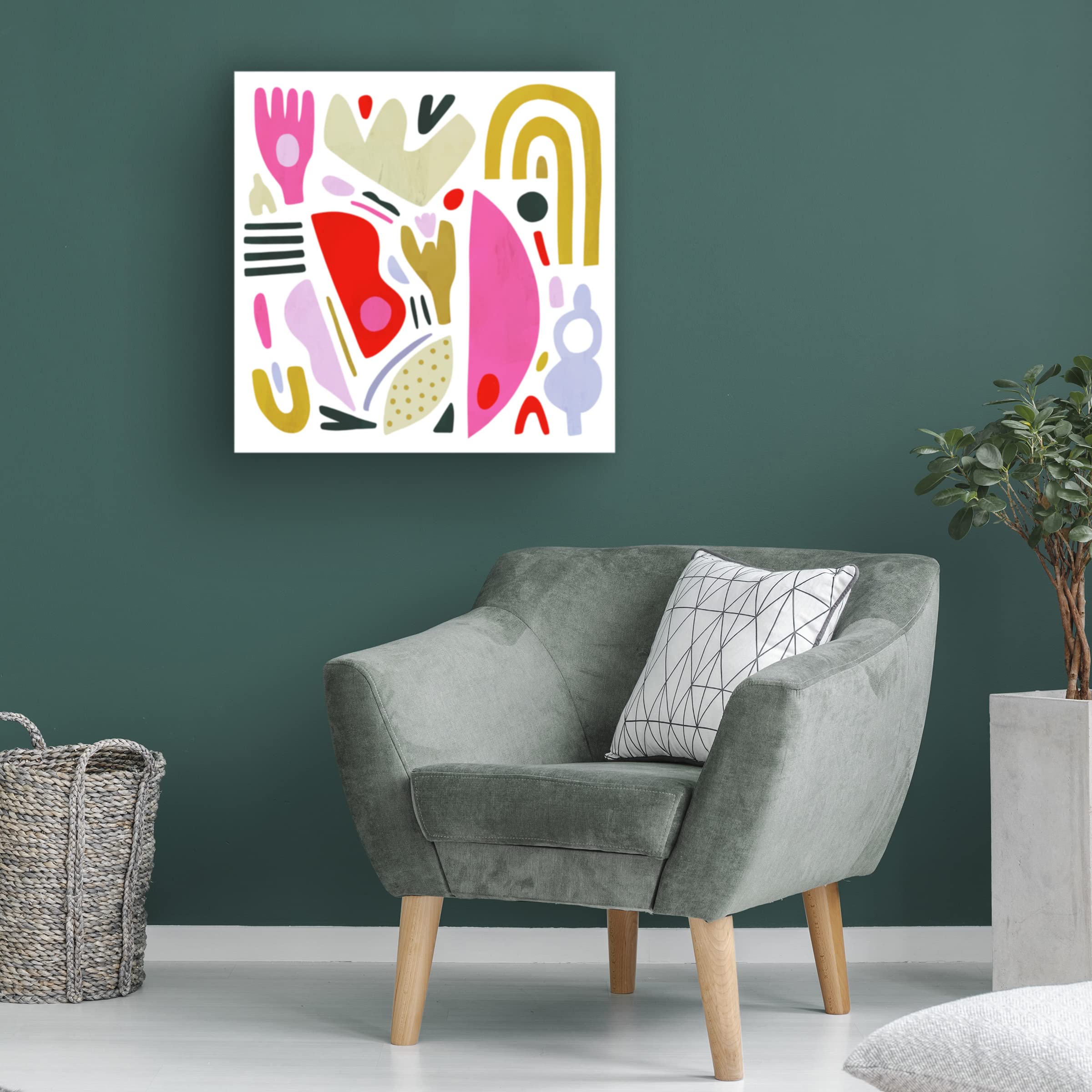 Victoria Borges 'A la Carte I' Canvas Wall Art Print - Modern Home Decor for Living Room, Bedroom & Office - Trademark Fine Art Collection