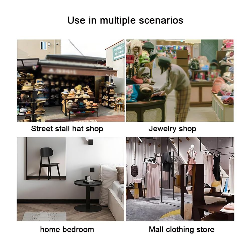 4/5/6/7 Tier Rotating Metal Hat Rack Stand with Wheels - Black Floor Standing Hat Display for Retail Stores, Boutiques & Cloakrooms (D-56x56x165cm) - Perfect for Hat Shops, Wig Displays & Home Organization