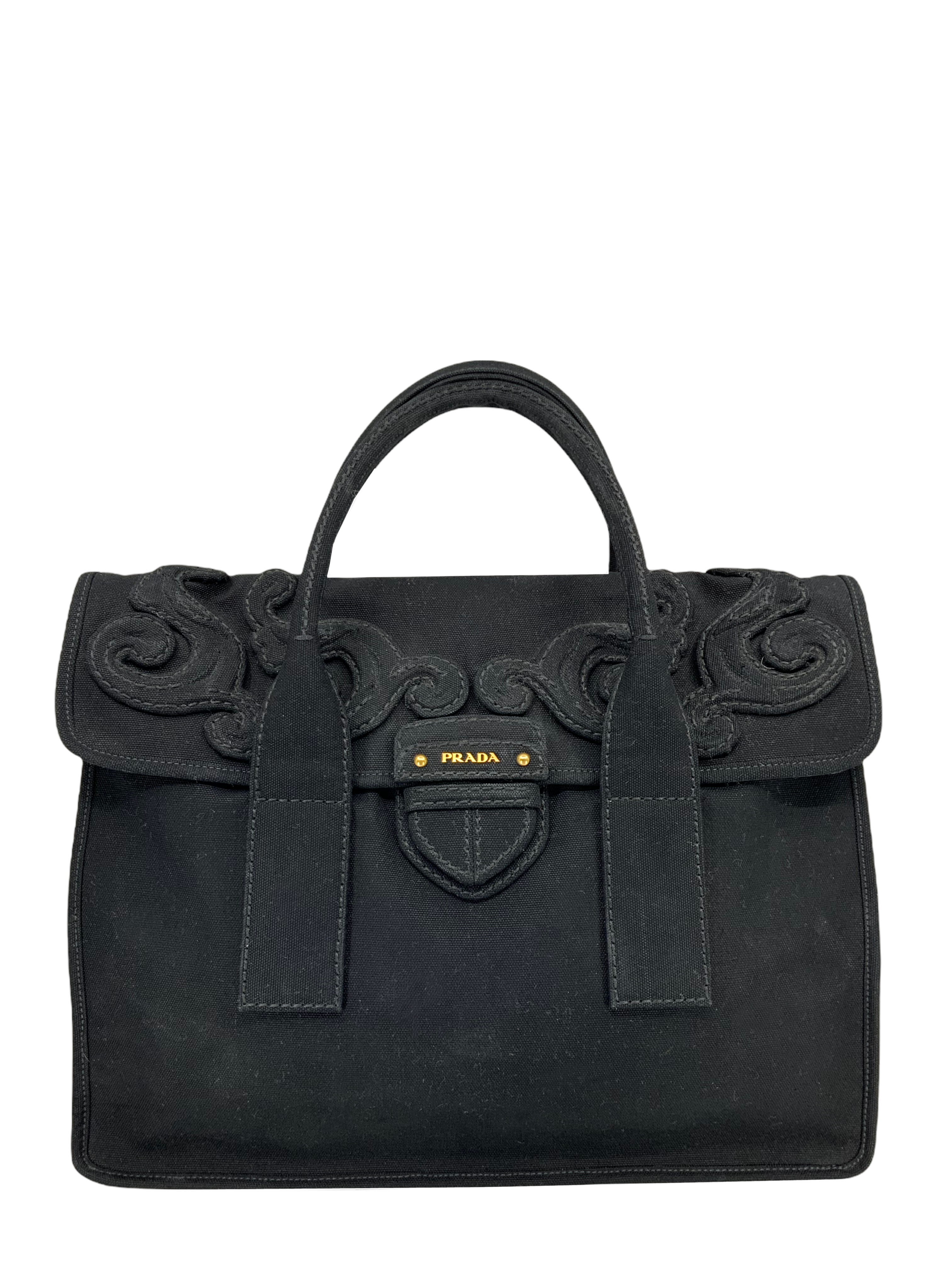 PRADA Canapa Pattina Large Shopping Tote Bag - Stylish & Spacious Leather Handbag for Women, Perfect for Work, Travel & Everyday Use