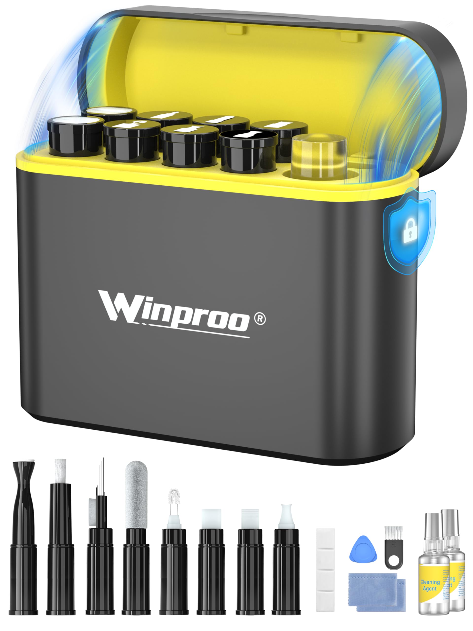 Premium iPhone Cleaning Kit - Charging Port Cleaner & Multi-Tool for iPhone, iPad, AirPods - Phone Repair Kit with Lightning Cable Cleaner - Perfect for Home, Office & Travel Use