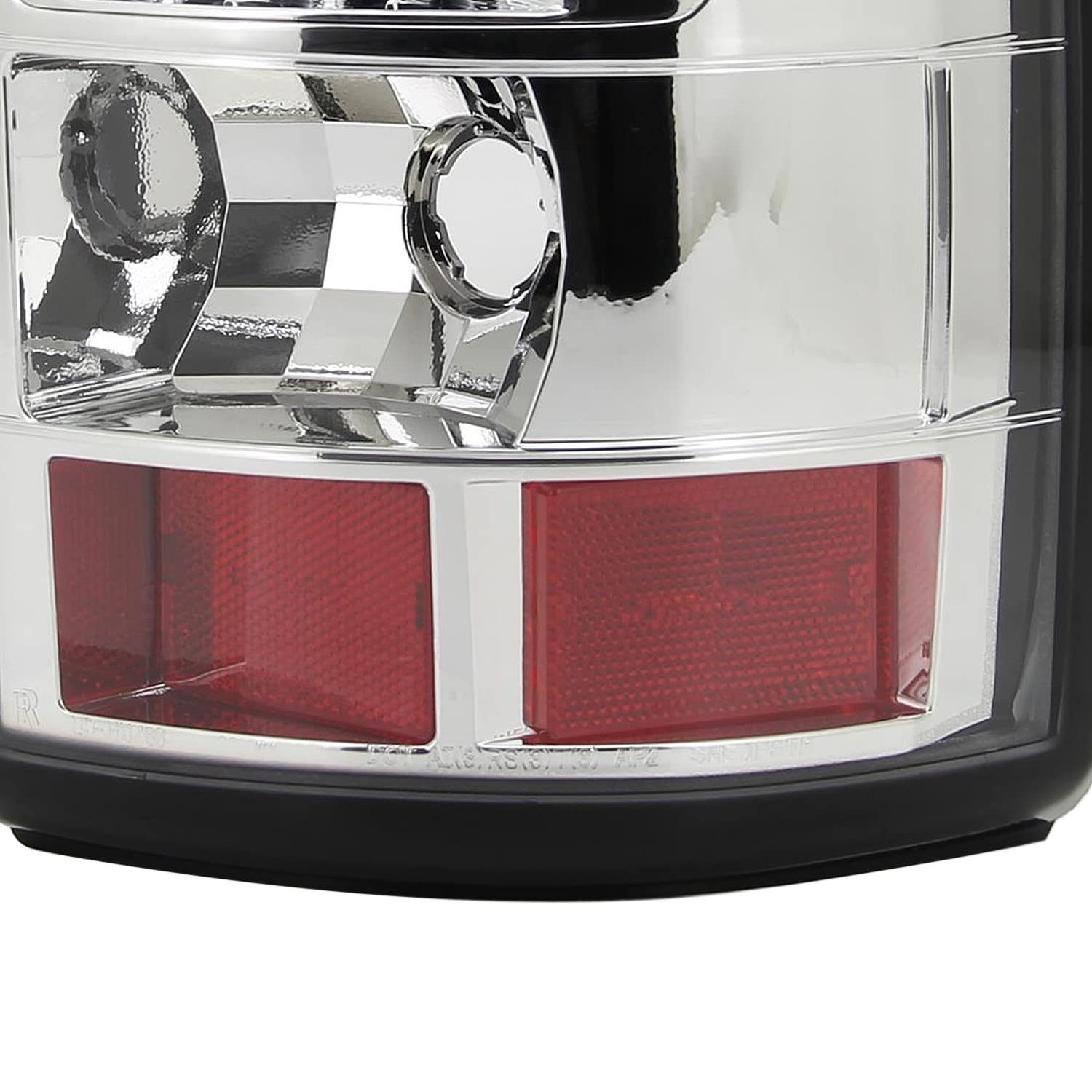 Spec-D Tuning LED Chrome Housing Clear Lens Tail Lights - Compatible with 2000-2006 Chevy/GMC Suburban, Tahoe, Yukon/Denali/XL - Left & Right Pair Assembly - Enhanced Visibility & Style for Night Driving & Custom Car Upgrades