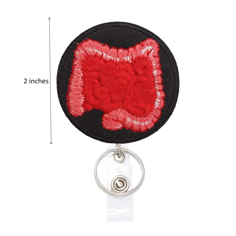 Valentine's Day Exchange Gifts - Retractable ID Badge Reels for GI Nurses & Doctors with Alligator Clip & Key Ring, 24