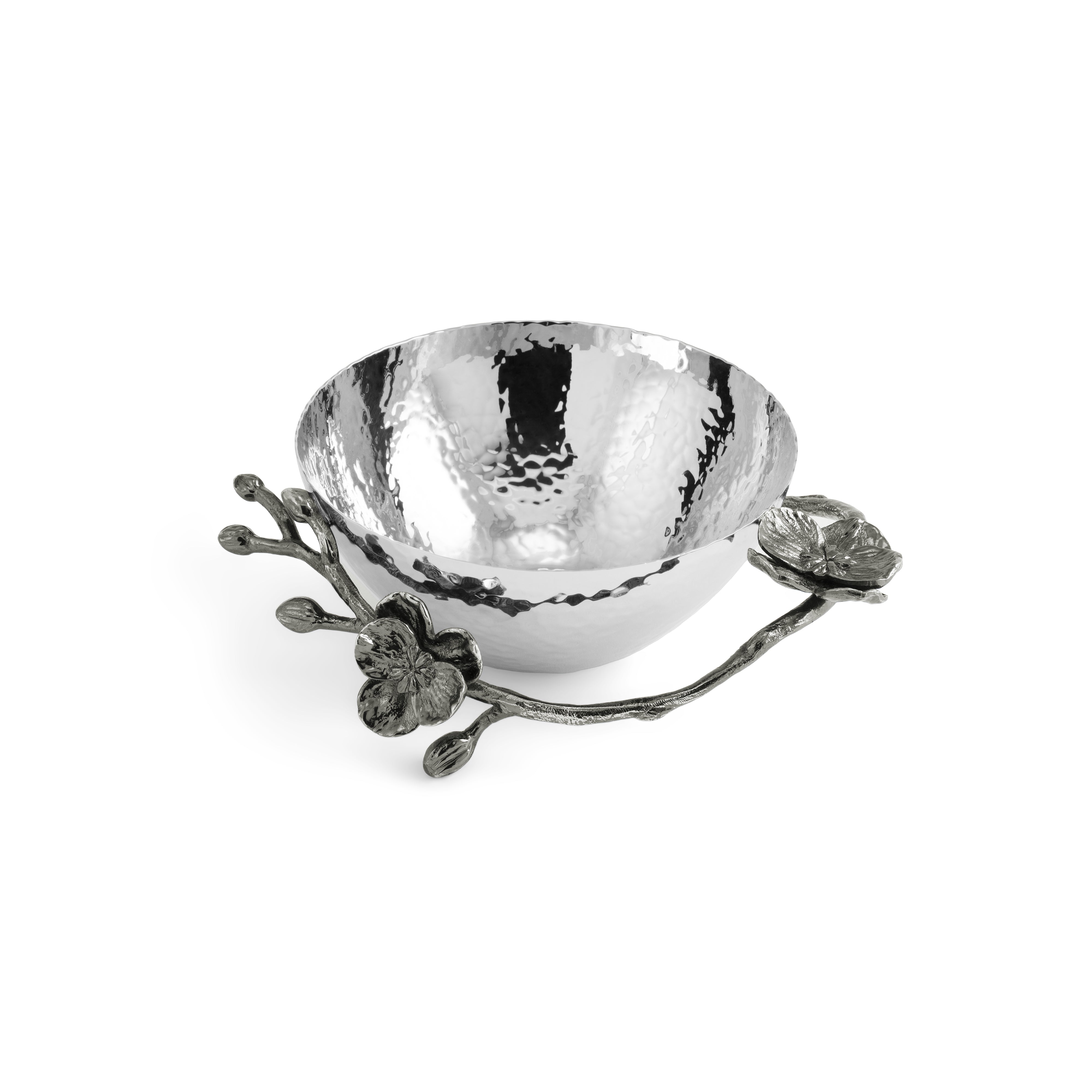 Premium Black Orchid Nut Dish - Elegant Snack Bowl for Nuts, Candy & Party Treats - Perfect for Entertaining, Home Decor & Gift Giving