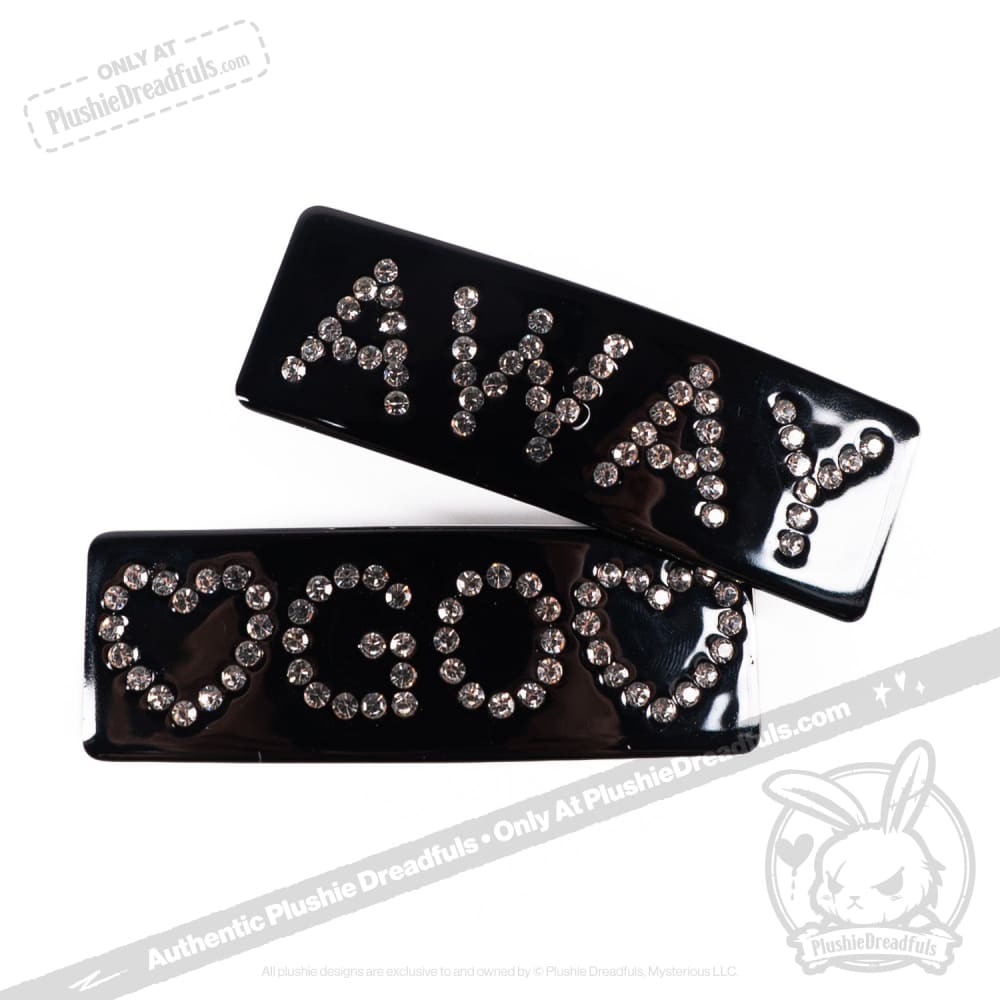 Go Away Hair Clip Set - 6 Pack Non-Slip Hair Clips for Women & Girls - Perfect for School, Work, Parties & Everyday Styling