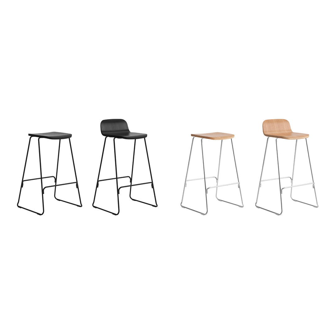 Just Bar Stool with Back - Adjustable Height Counter Stool for Kitchen Island, Breakfast Bar & Home Pub - Comfortable Back Support & Durable Metal Frame