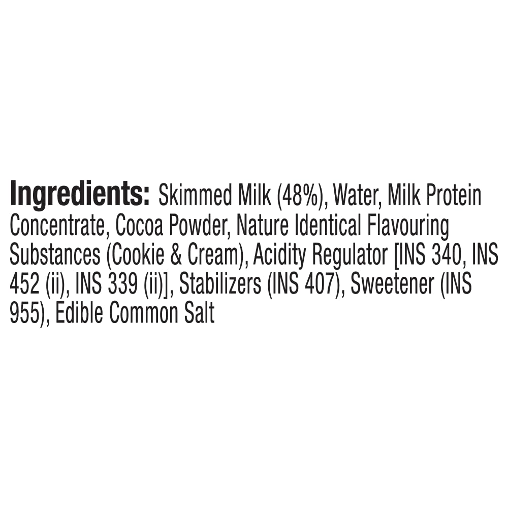 Epigamia Turbo 25g High Protein Milkshake - Cookies & Cream Flavor, 250ml | Post-Workout Recovery Drink & Healthy Snack for Fitness Enthusiasts