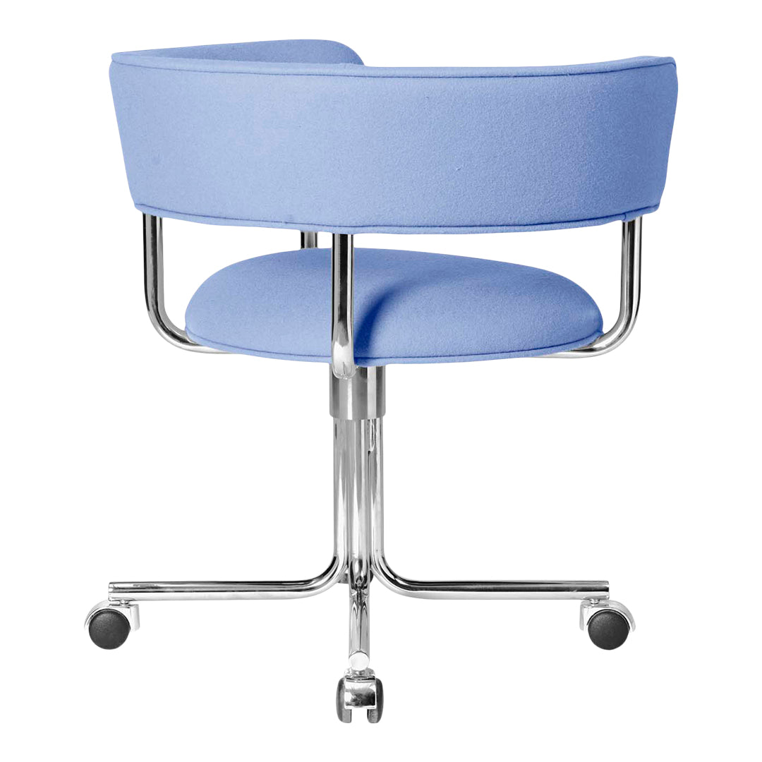 Swivel Dining Armchair with Wheels - Modern Rolling Chair for Kitchen, Dining Room & Office - Comfortable & Stylish Seating Solution