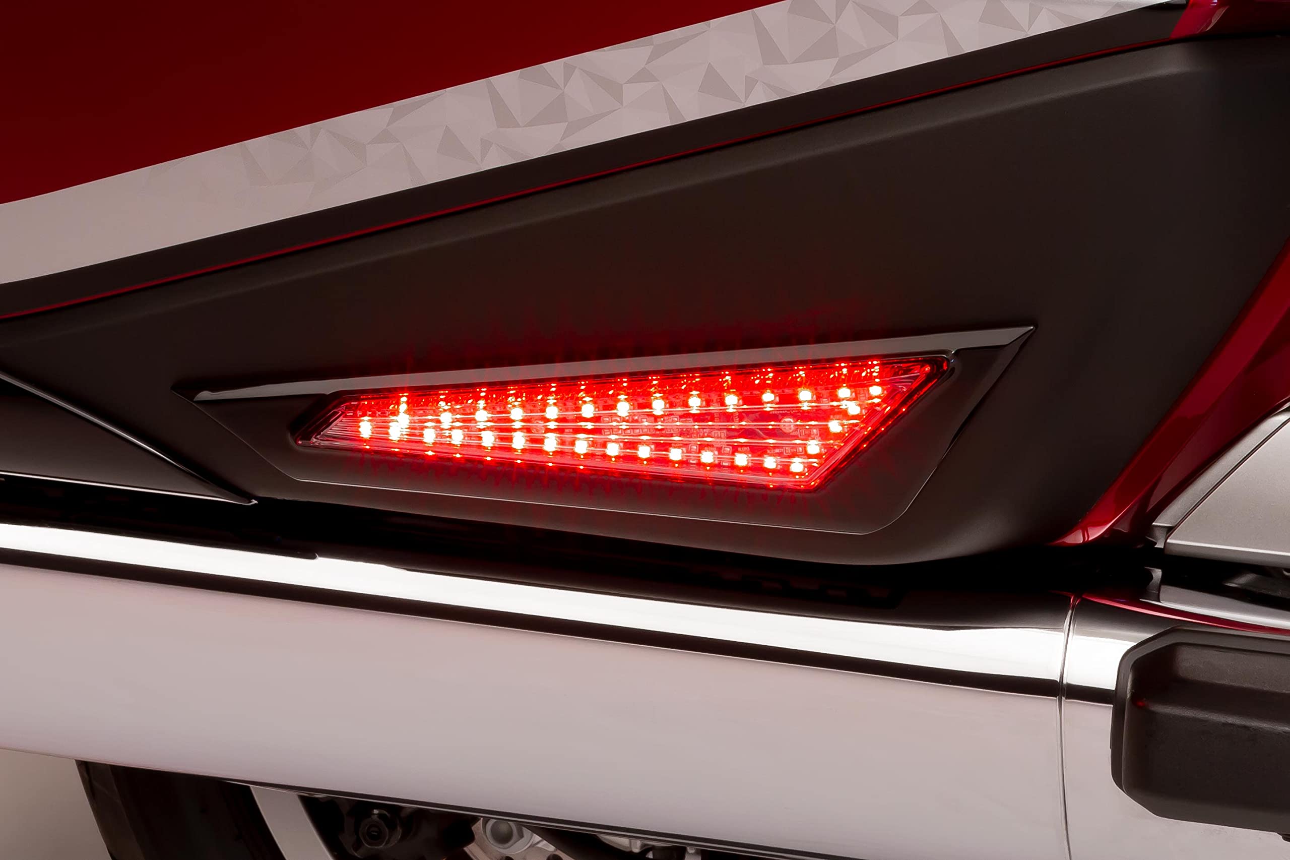 CIRO Goldstrike Saddlebag Side Lights for Honda Gold Wing - Black LED Motorcycle Accent Lights for Night Riding Safety & Style
