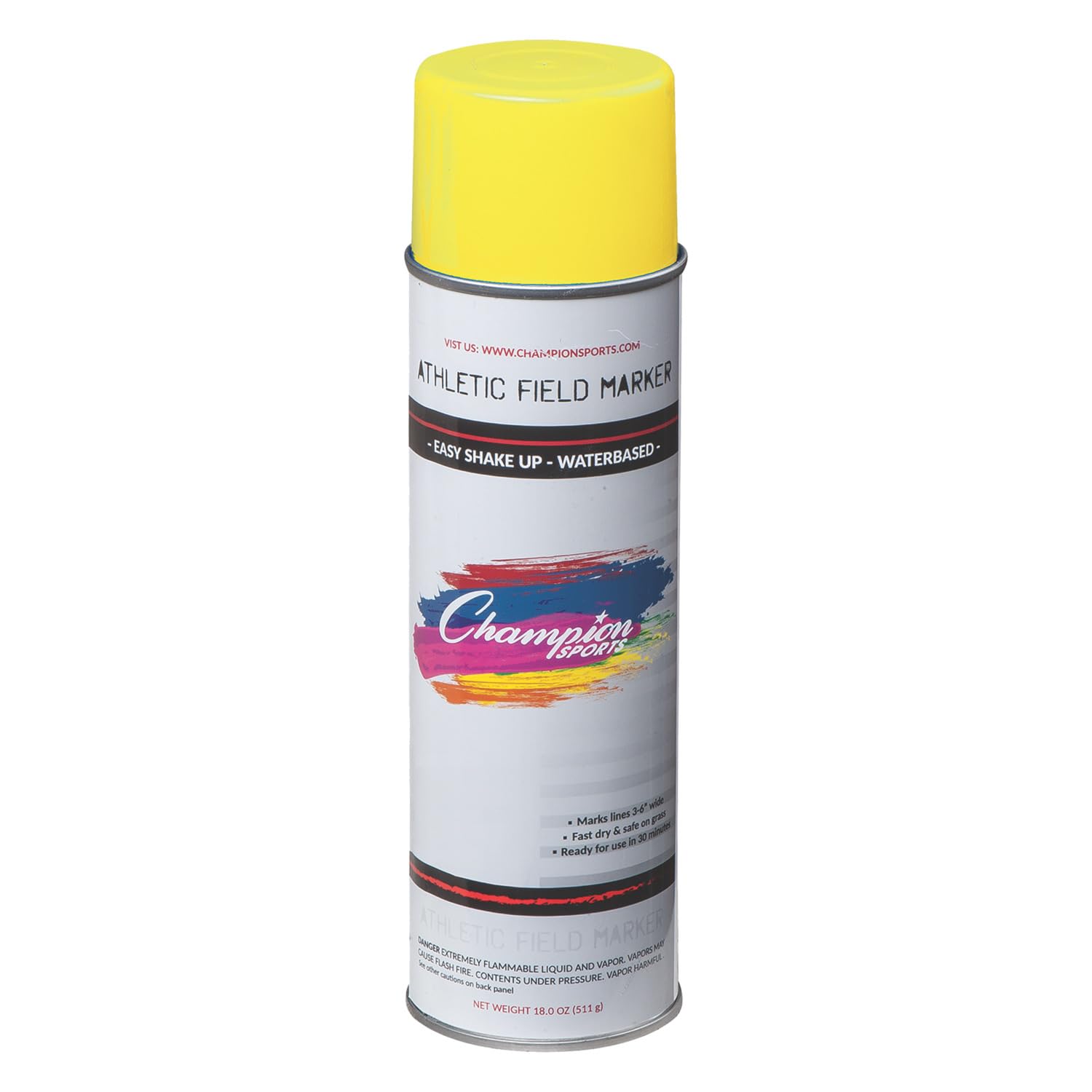 Champion Sports Field Marking Paint - Durable, Non-Toxic, Bright White Paint for Soccer, Football, Baseball Fields | Perfect for Outdoor Sports Field Line Marking & Maintenance