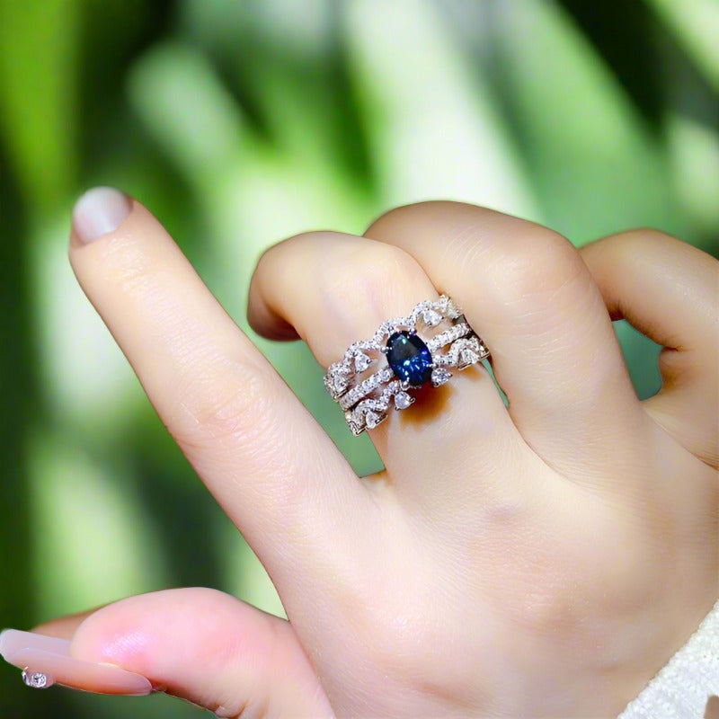 1 Carat Moissanite 925 Sterling Silver Engagement Ring for Women - Perfect for Proposals, Weddings & Anniversary Gifts