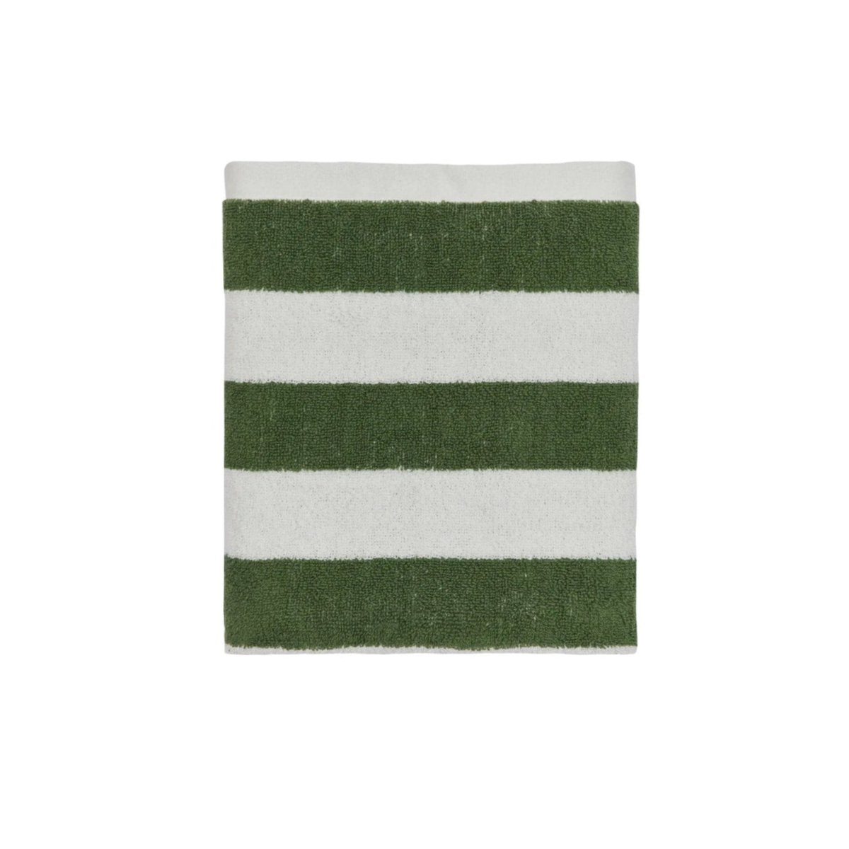 OYOY Raita Organic Cotton Guest Towel - 40x60cm Eco-Friendly Bath Towel Set - Soft & Absorbent Green Hand Towel for Bathroom, Spa, Guest Room & Luxury Home Decor