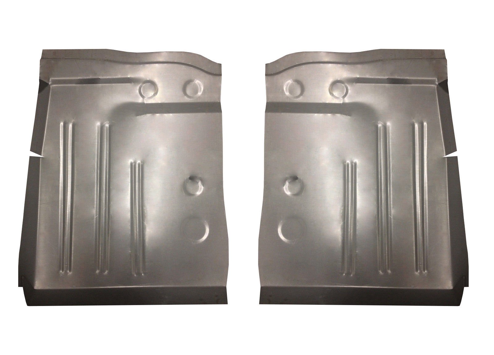 1953-1954 Pontiac Chevy 150 & 210 Series Front Floor Pans Pair - Compatible with Bel Air & DeLuxe Models - Durable Sheet Metal Replacement for Classic Car Restoration - Perfect for DIY Auto Repair & Vintage Vehicle Maintenance