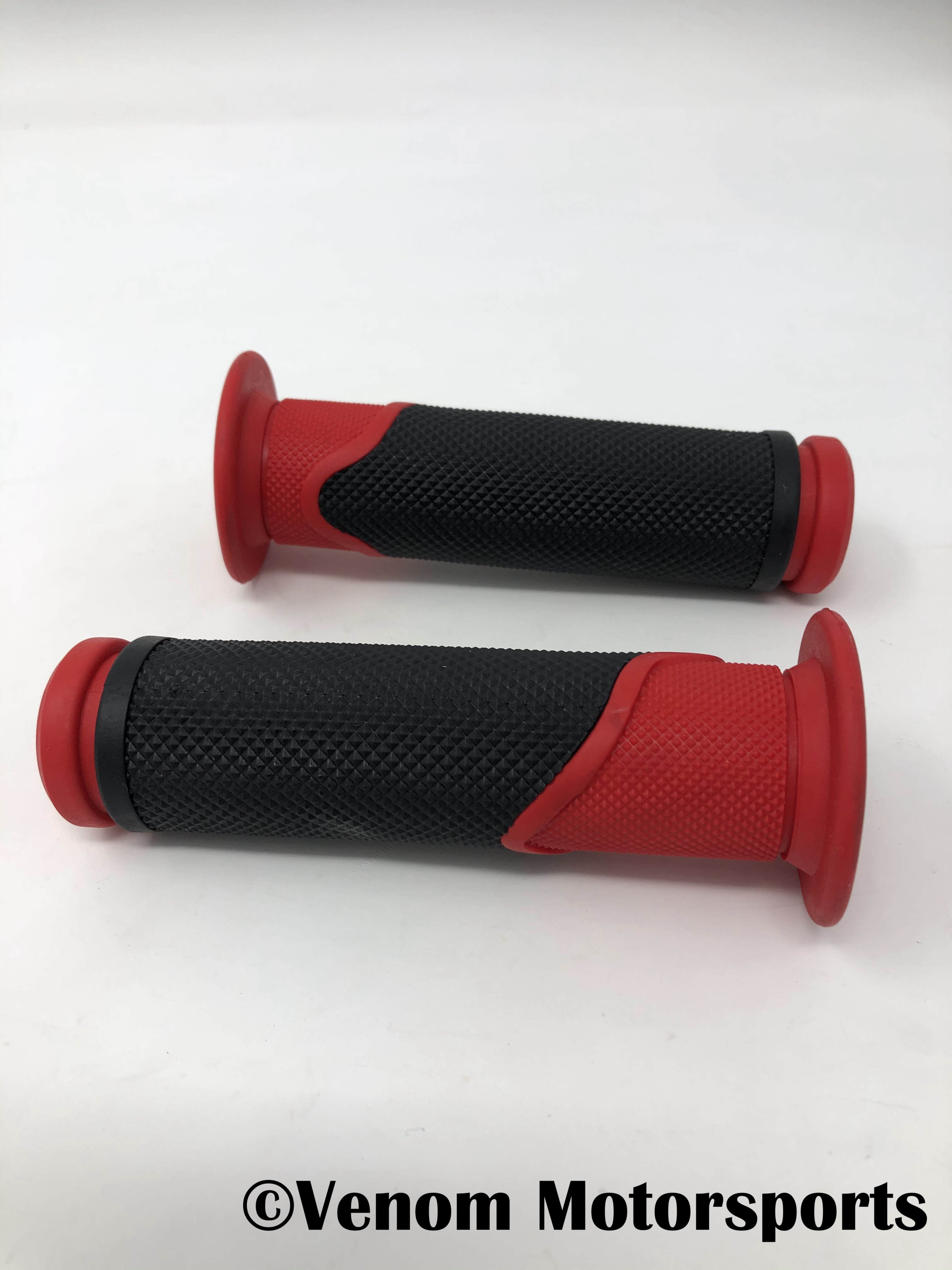 Venom Grizzly 125cc ATV Replacement Hand Grips - Left & Right Side (12501A 270100A) | Durable Motorcycle Handlebar Grips for Off-Road Riding & Trail Adventures