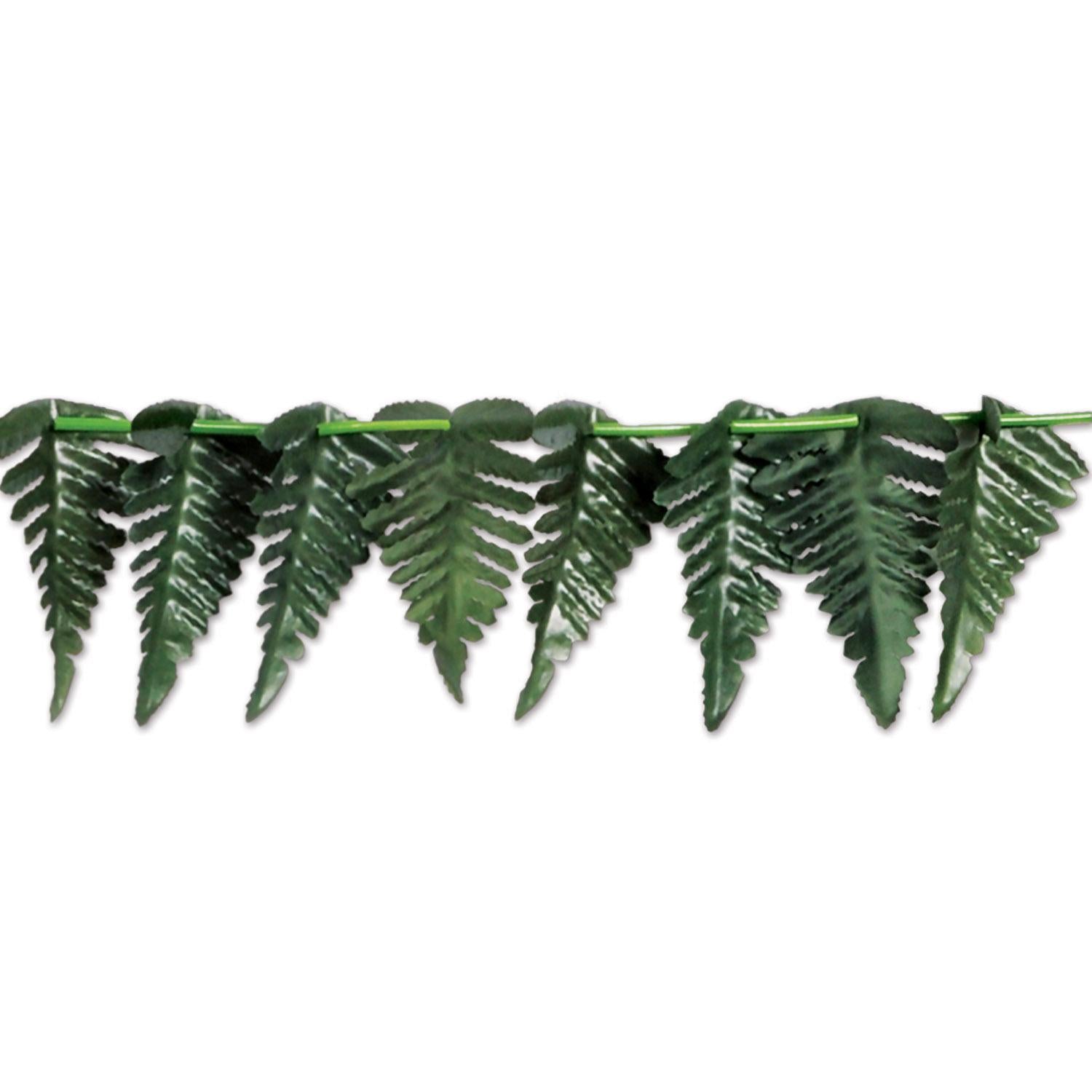 12 Pack Beistle Fern Leaf Party Garland - Tropical Greenery Decor for Birthday, Wedding, Baby Shower & Home Decoration