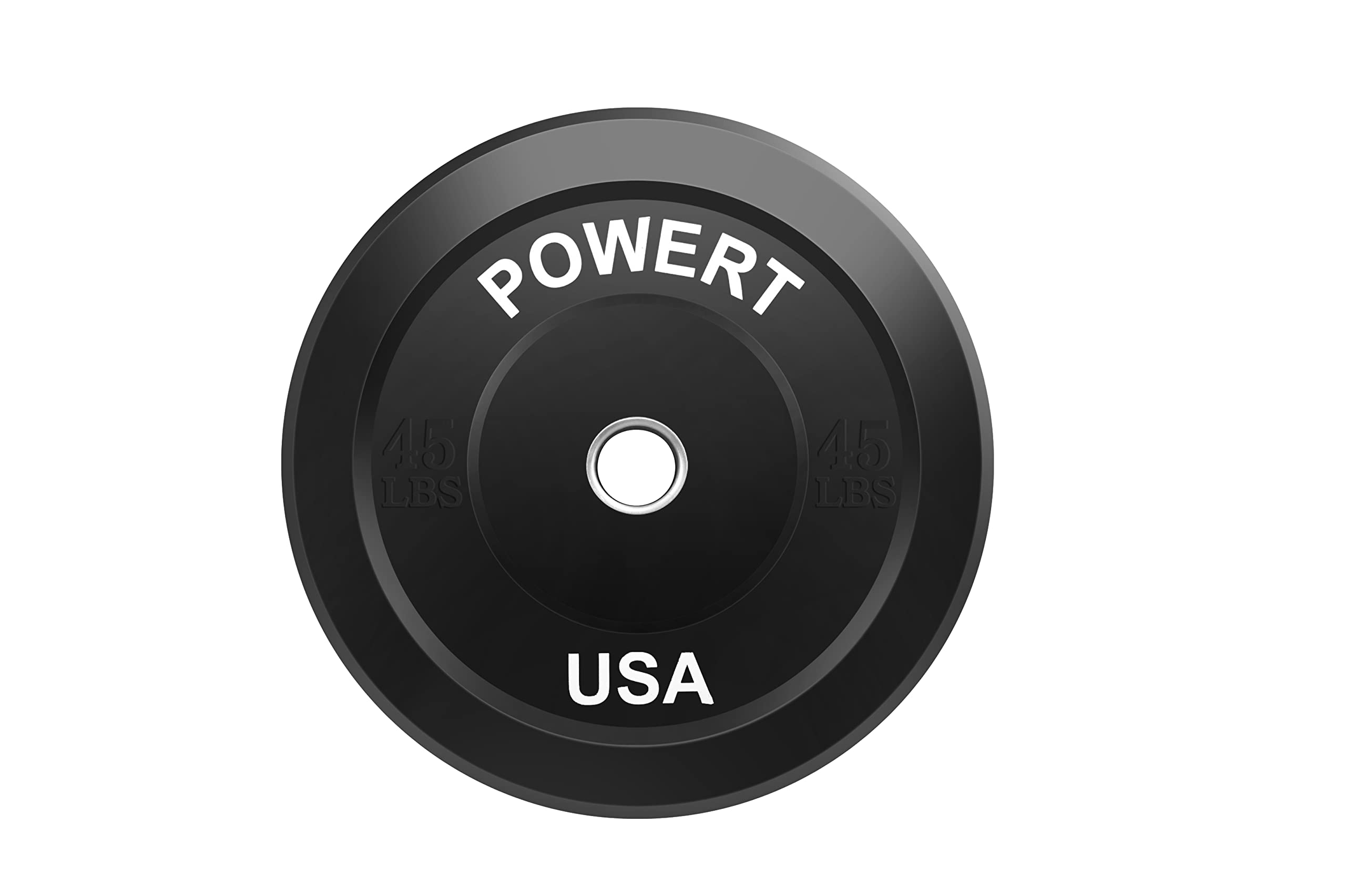 2-Inch Olympic Barbell Bumper Plates Pair - 5lb/10lb/15lb/25lb/35lb/45lb Weight Plates with Steel Ring Insert for CrossFit, Weightlifting & Strength Training - Perfect for Home Gym & Commercial Fitness Centers
