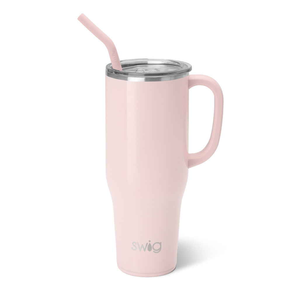 40oz Shimmer Ballet Mega Mug - Large Insulated Tumbler with Lid & Straw for Coffee, Tea, Cold Drinks - Perfect for Home, Office, Gym & Outdoor Activities