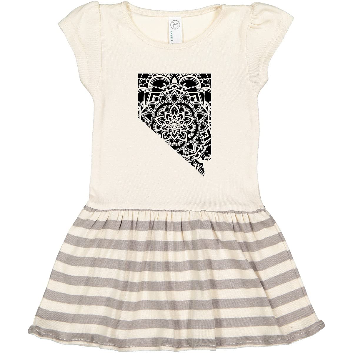 Inktastic Nevada Silhouette Mandala Toddler Dress - Cute & Comfortable Baby Girl Outfit for Casual Wear, Parties & Photo Shoots