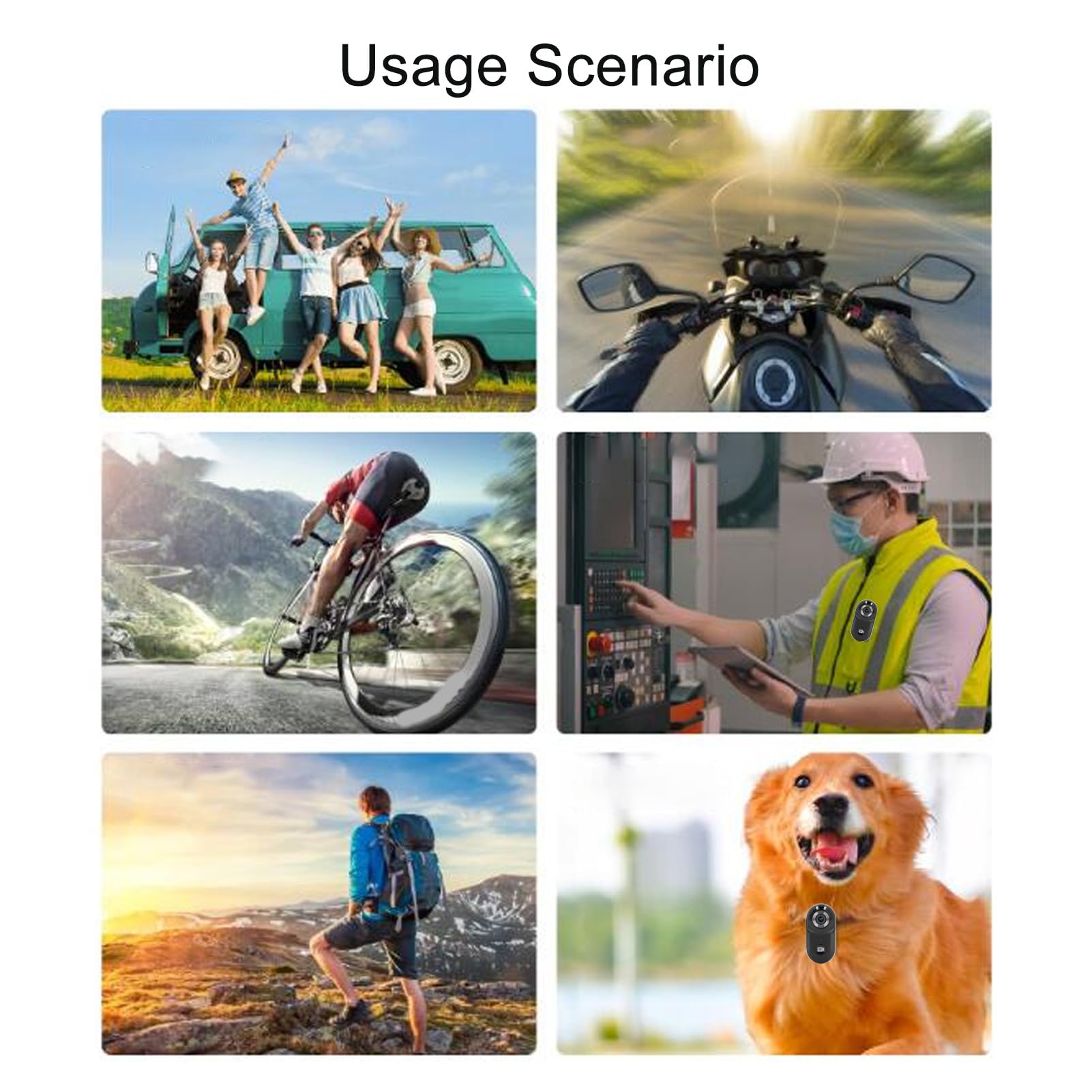 HD 4K Cat Collar Camera - Pet Action Cam for Outdoor Adventures & Gifts
