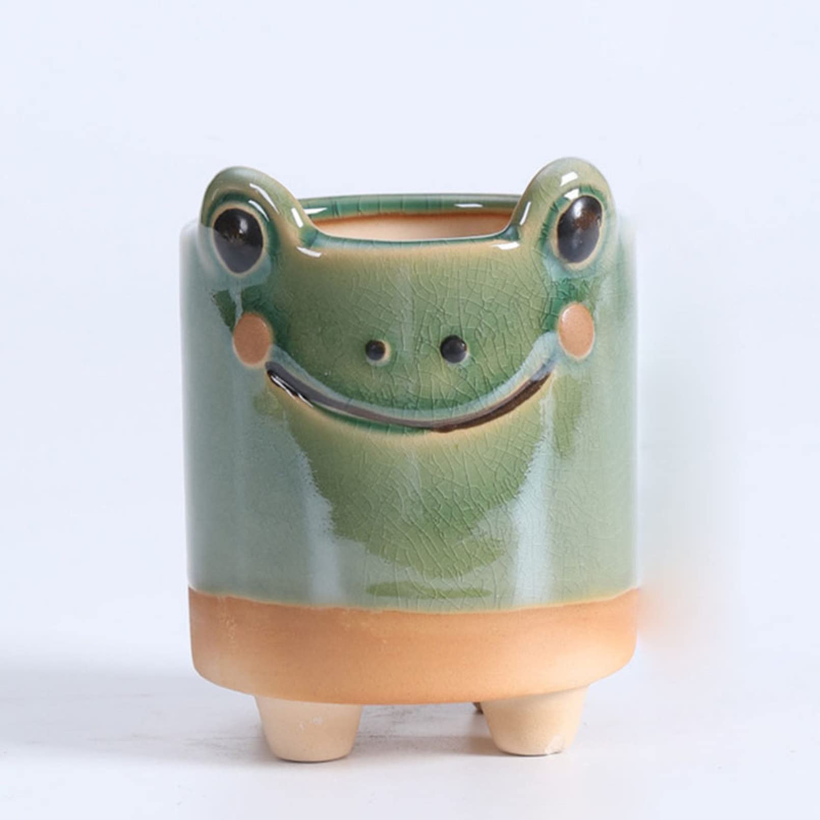 Ceramic Flower Pots for Plants - Cute Cartoon Animal Succulent Planters for Home, Office, Balcony & Desktop Decor - Perfect for Indoor Gardening, Gift Giving & Small Space Decoration