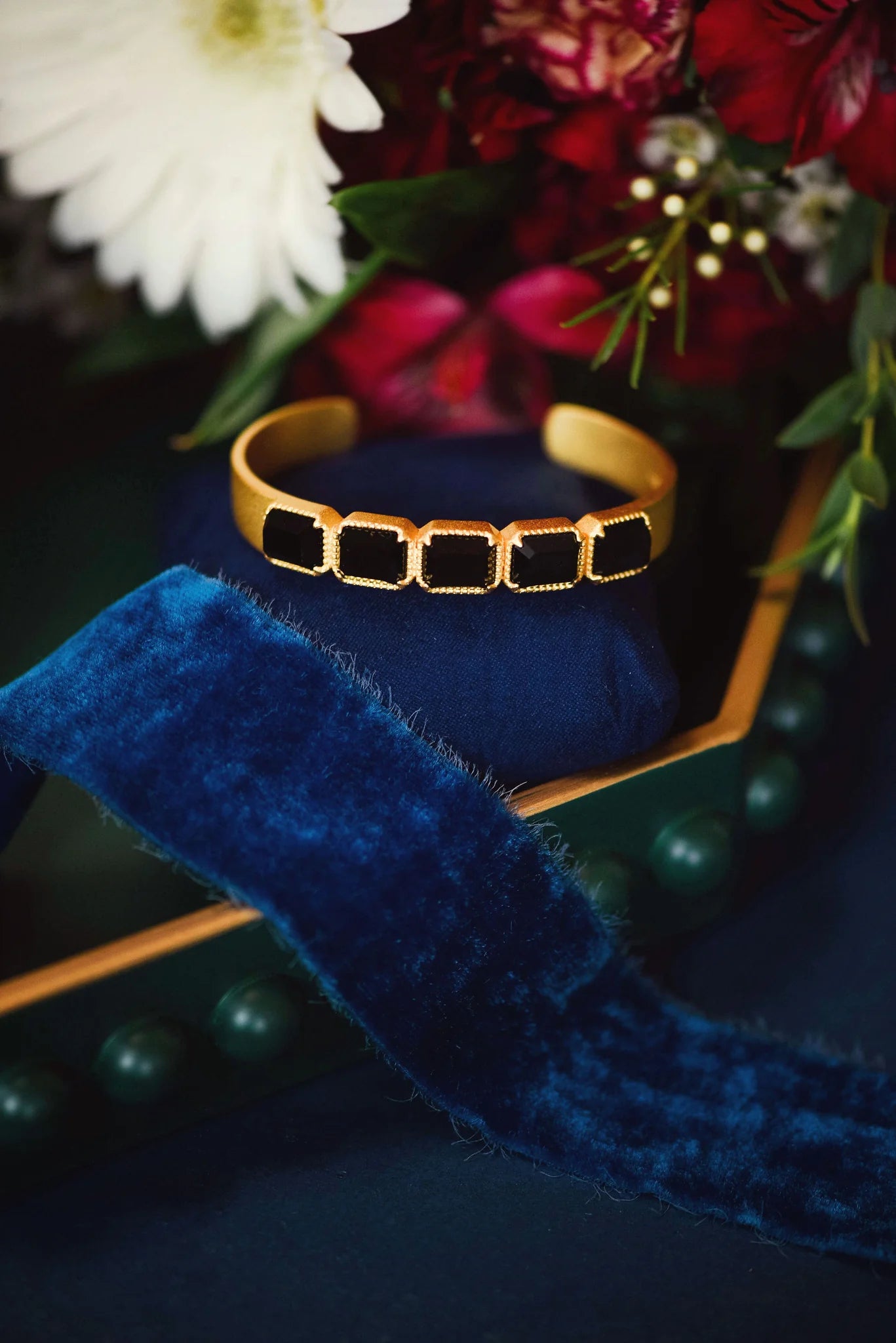 Julia Cuff Bracelet - Elegant Black Leather Wristband for Women | Perfect for Casual Wear, Office & Special Occasions