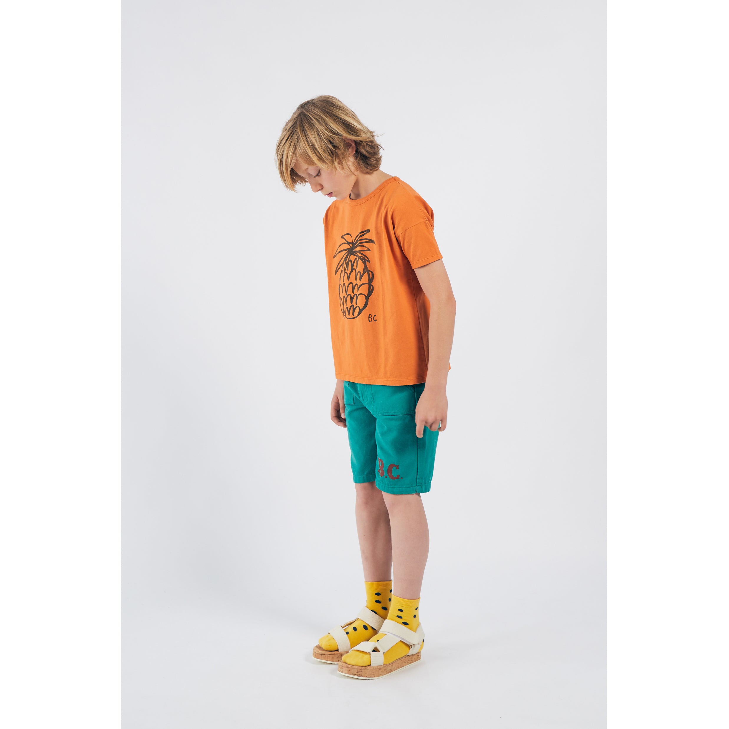 Bobo Choses Pineapple Graphic T-Shirt for Kids | Cute Summer Casual Top | Perfect for Beach, Vacation & Playdates
