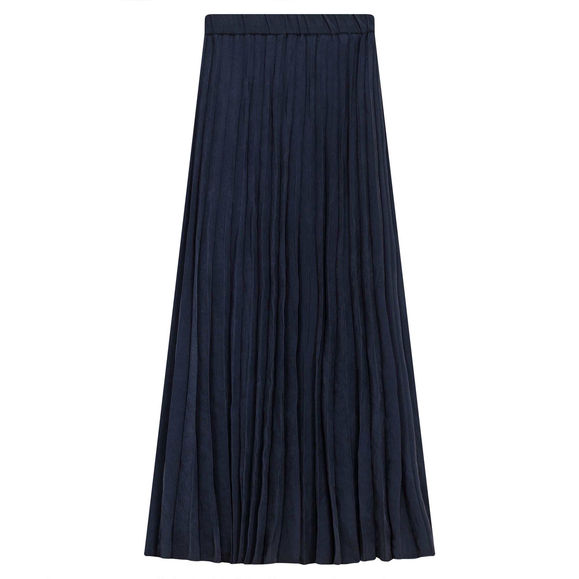 Sunburst Pleated Midi Skirt for Women - A-Line Flowy Summer Skirt with Elastic Waist | Perfect for Beach, Vacation & Casual Outfits