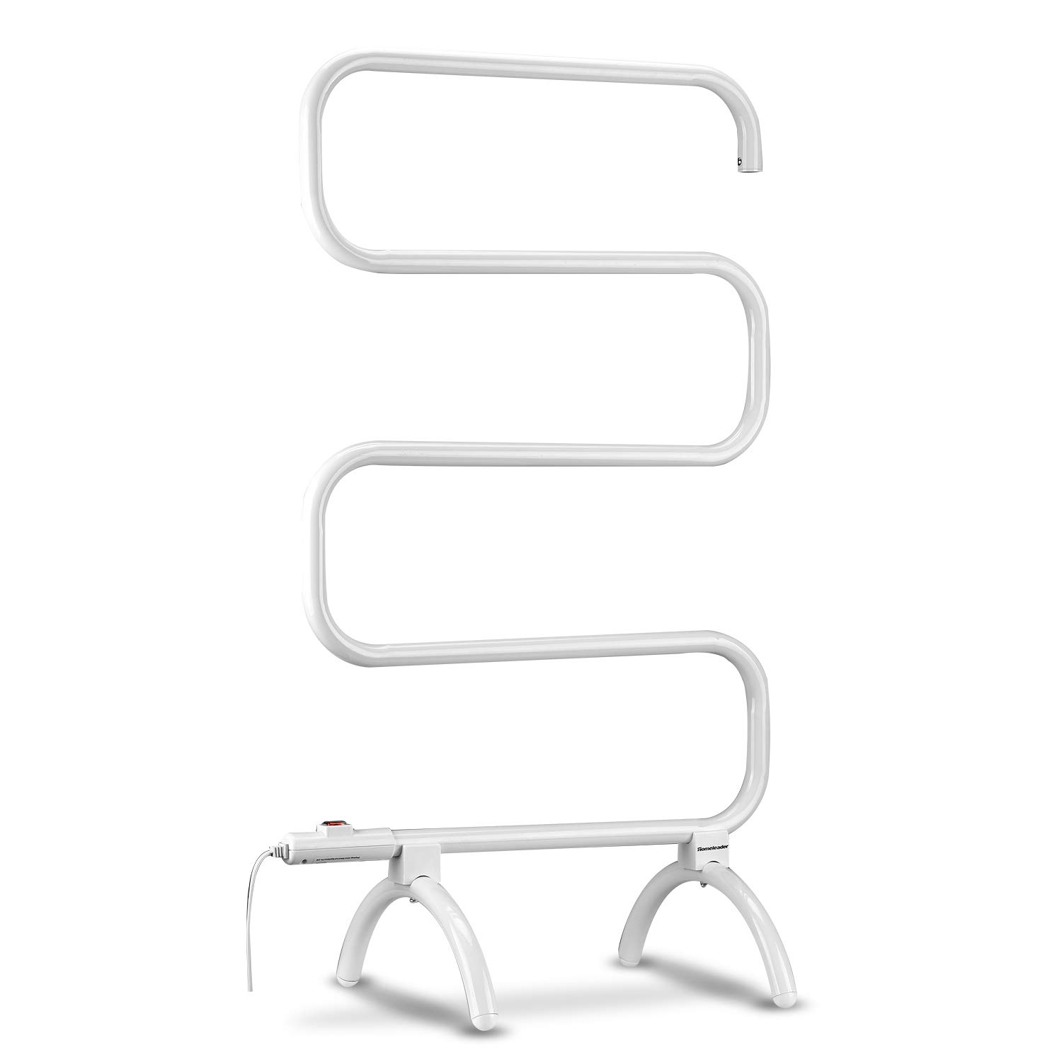 Homeleader Electric Towel Warmer & Drying Rack - 120W Wall Mount or Freestanding Bathroom Heated Towel Rack for Spa, Luxury Hotels & Home Use