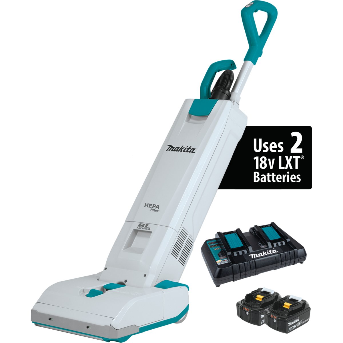 36V (18V X2) LXT® Brushless Cordless Upright Vacuum Cleaner with HEPA Filter, 1.3 Gallon Capacity, 12