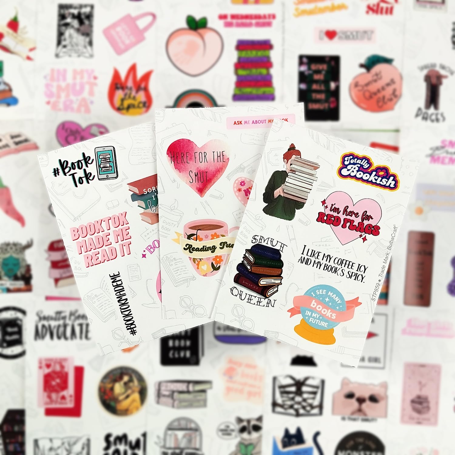 100Pcs SMU_tty Book Stickers - Dark Romance & Spicy Book Stickers for Kindle, BookTok, Journals & Planners - Perfect for Book Lovers Gifts, Reading Accessories & Aesthetic Decor (Ideal for Bookish Merch, Adult Readers & Reading Enthusiasts)