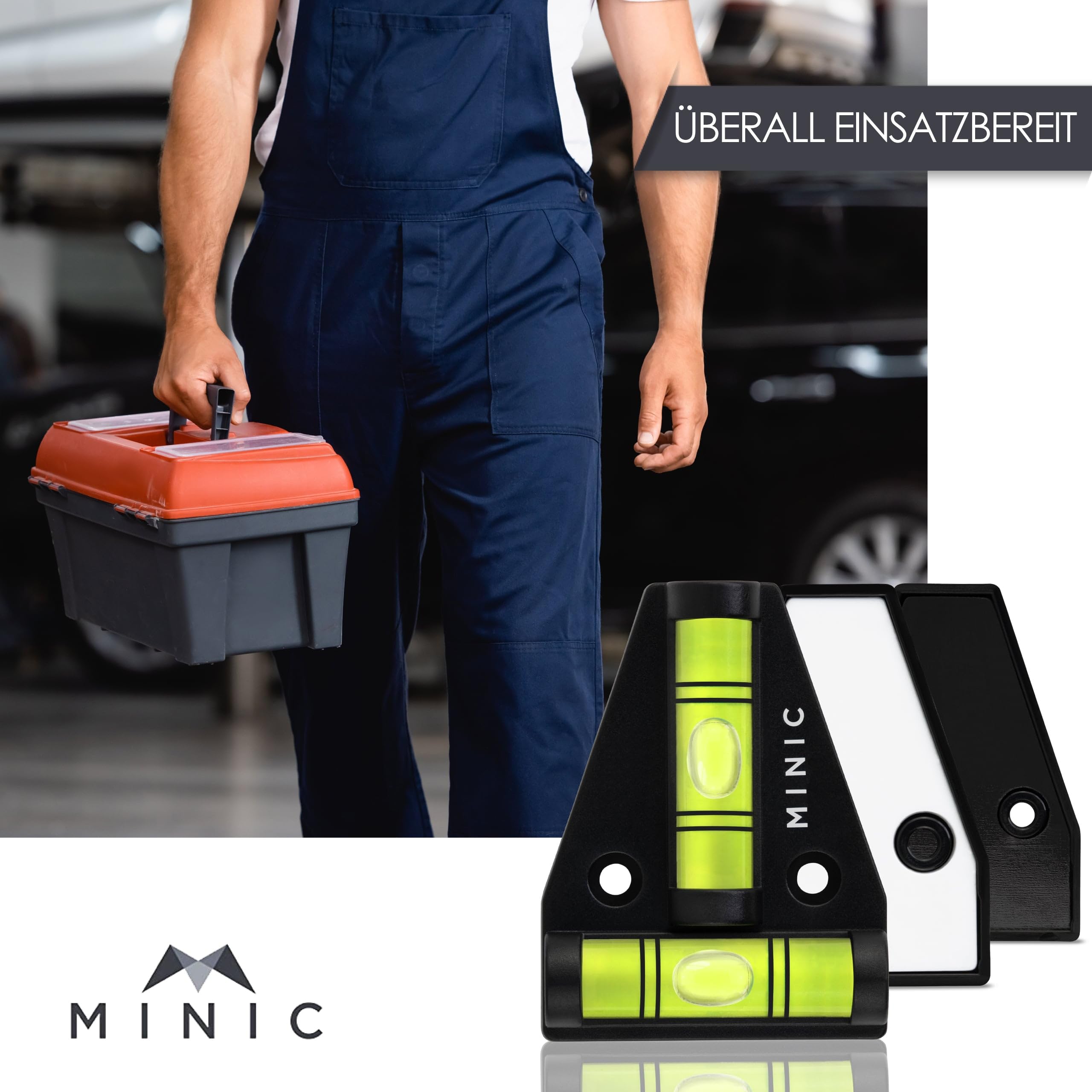 MINI C Mini Spirit Level - Small, Durable & Unbreakable Level Tool - Perfect for RV, Camper & Caravan Accessories - Ideal for Camping, DIY & Home Improvement Projects