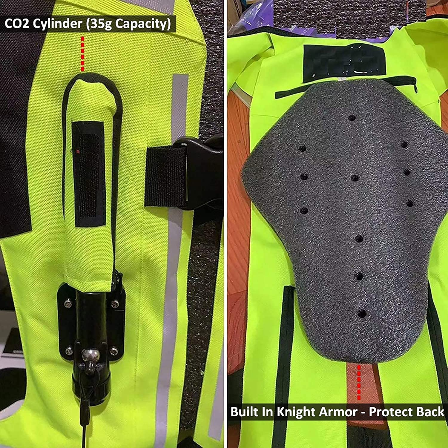 Motorcycle Airbag Vest for Men & Women - CE Certified Motocross Airbag Jacket with Reflective Strips for Safety | Riding Gear for Street & Off-Road Motorcycles | Perfect for Commuting, Racing & Adventure Tours