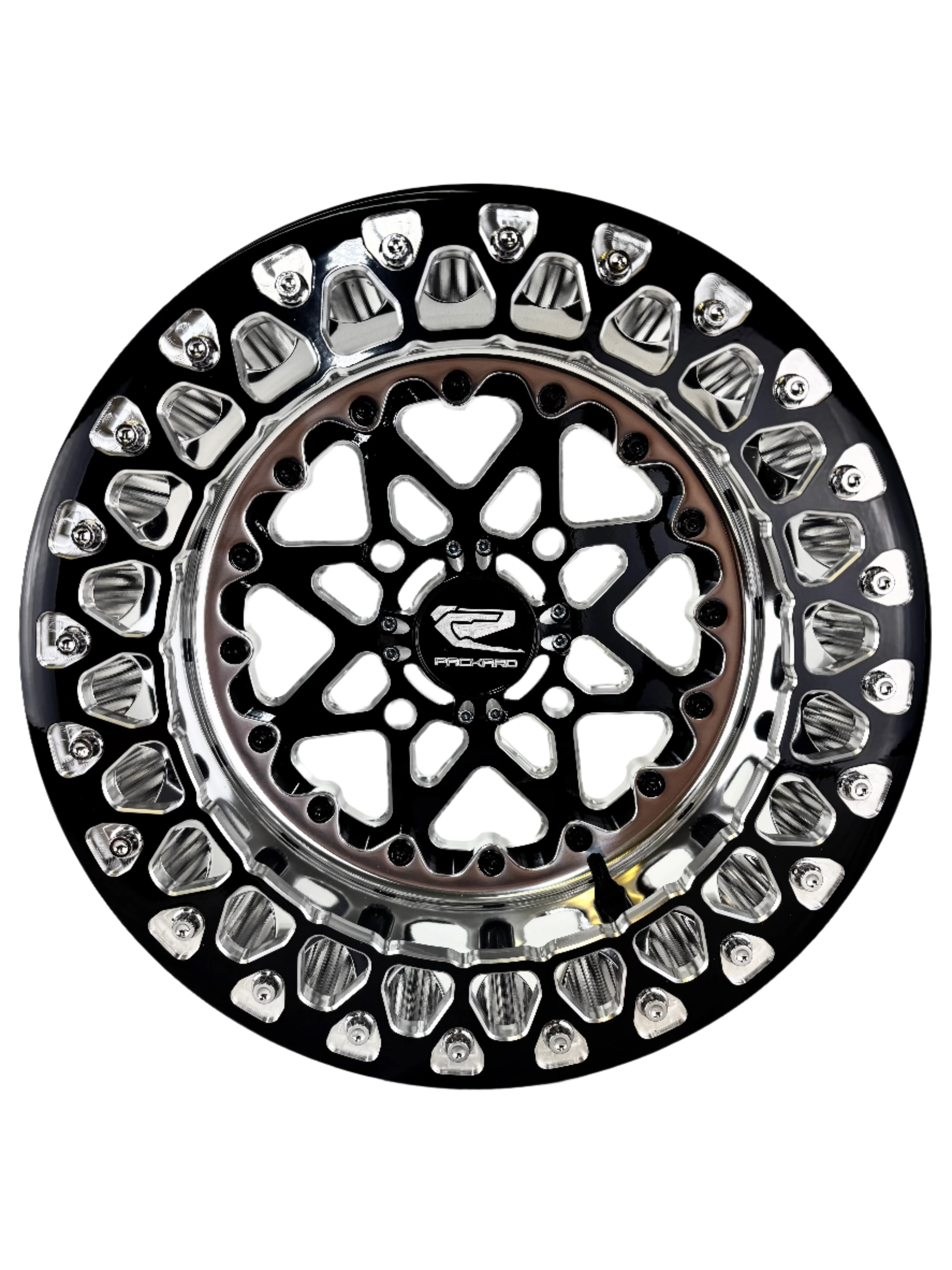 V2 Super Star FF Forged Polished Beadlock Wheels - Gloss Black Finish | High-Performance Off-Road & Street Racing Rims for Trucks & SUVs