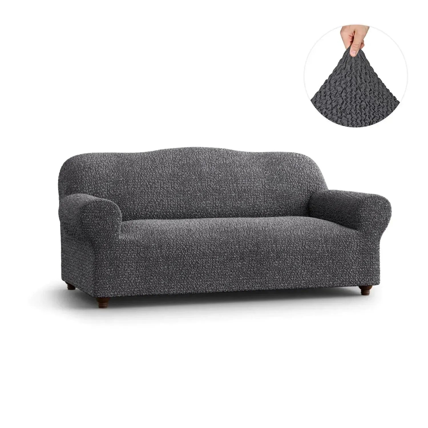 3-Seater Sofa Slipcover - Mille Righe Collection | Stretchable Furniture Protector for Living Room, Bedroom & Office | Easy Washable Couch Cover for Pets & Kids