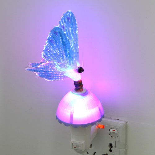 EXCLUZO Colorful LED Night Light for Kids & Adults - Soft Glow Bedroom, Nursery, Bathroom Lighting - Dimmable Mood Lamp for Relaxation & Sleep Aid