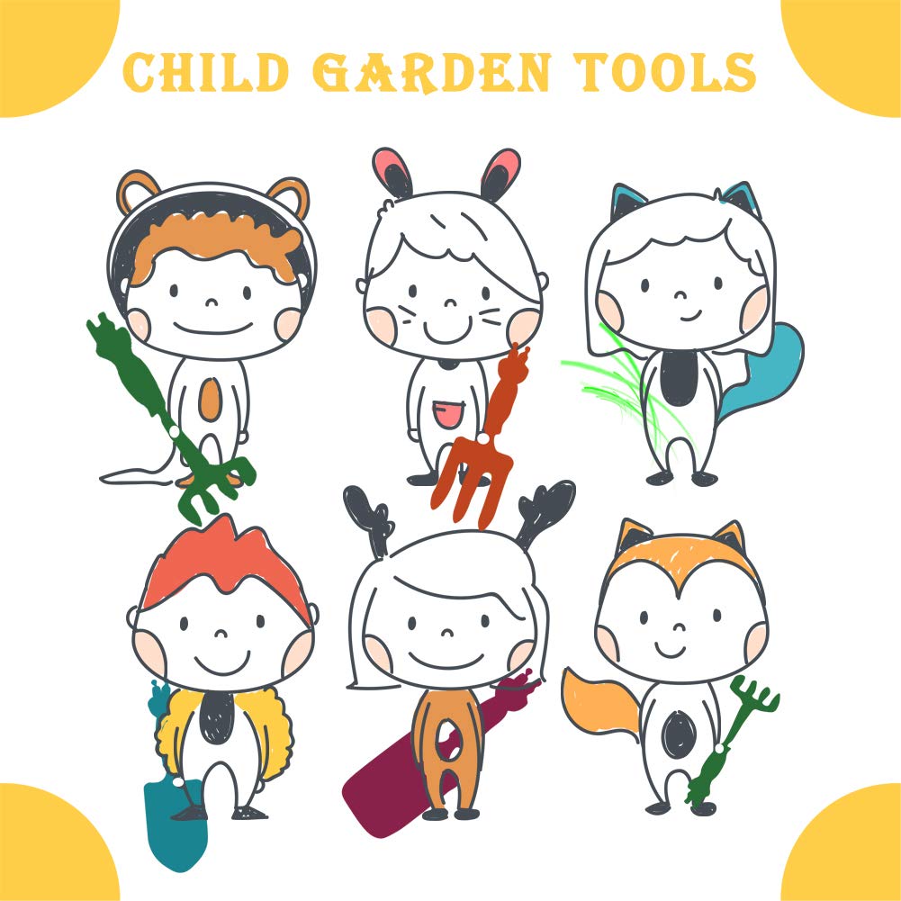**Kids Gardening Tools Set - 4-Piece Metal Hand Shovel & Mini Garden Tools for Children | Safe Outdoor Toy for Soil Planting, Digging & Transplanting | Perfect for Backyard, School Projects & Family Gardening Activities**